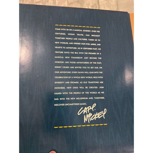 Millennium 2001 Disney Cruise Photo Album And Memory Box Signed By Captain‎ - Picture 5 of 13